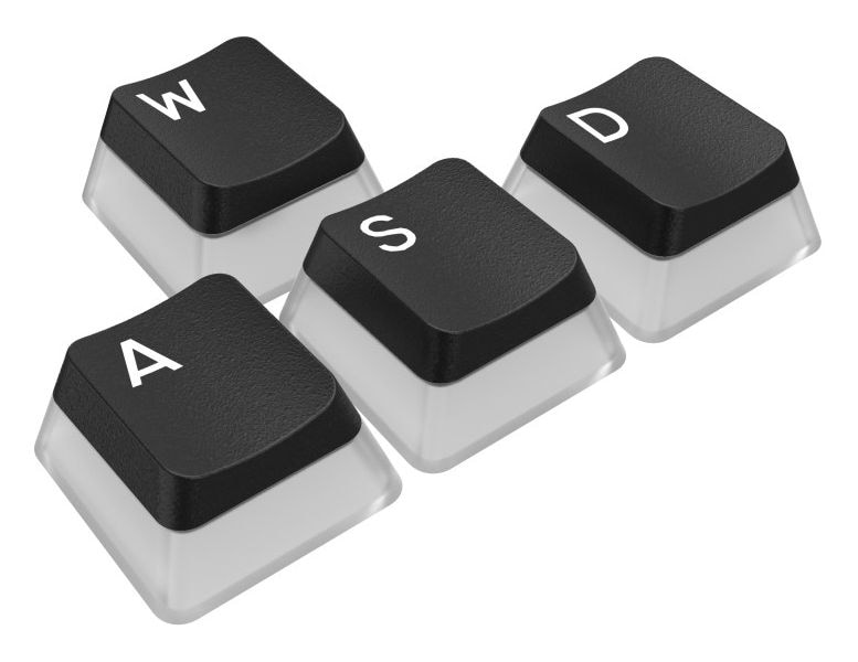 PBT Pudding Keycap Tastatur (Schwarz, Durchscheinend) 