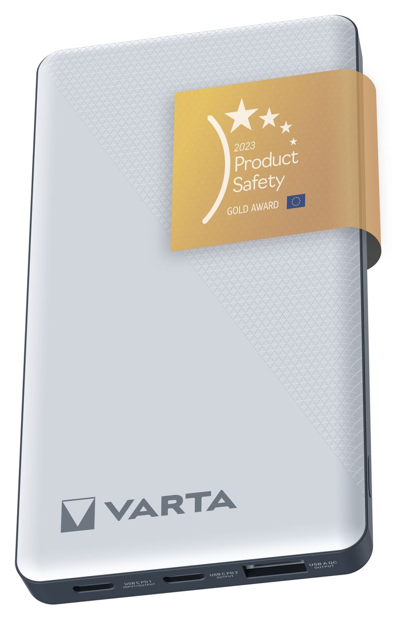 Energy 10000 mAh Powerbank USB Typ-C  (Schwarz, Weiß) 