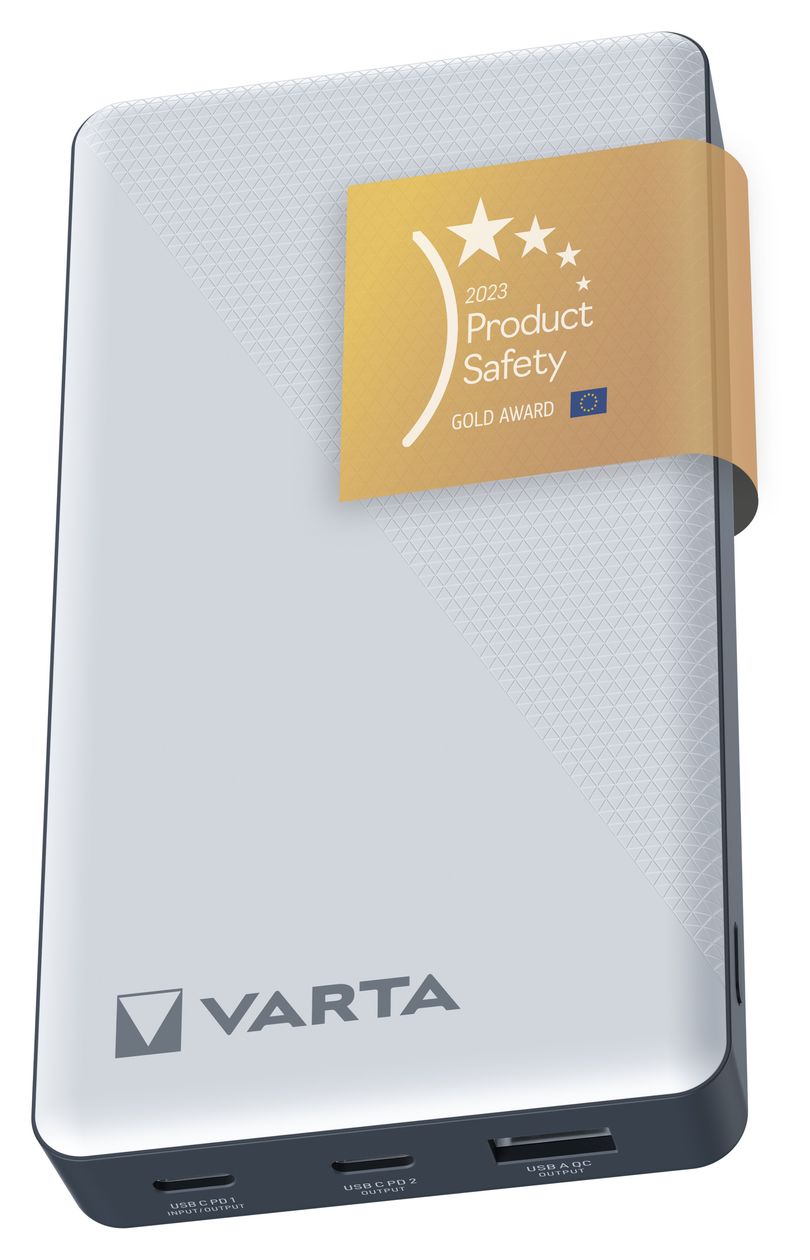 Energy 20000 mAh Powerbank USB Typ-C  (Schwarz, Weiß) 