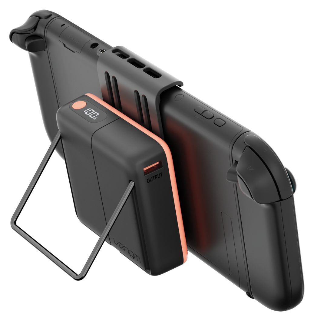 VS4957 Powerbank & Ständer Nintendo Switch 2  (Schwarz, Orange) 