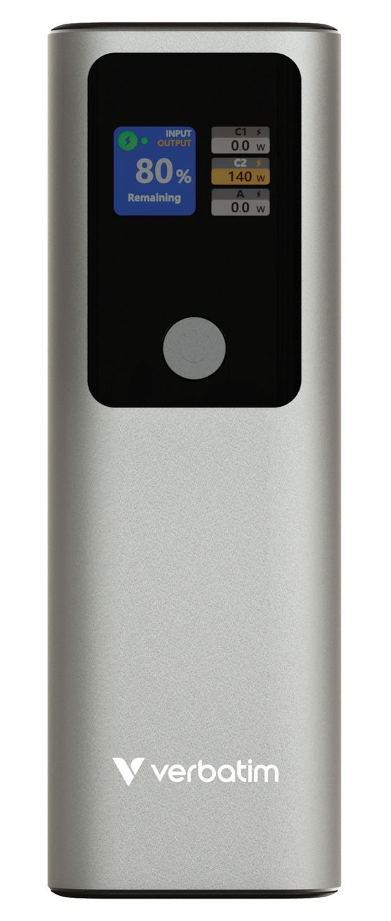 Charge 'n' Go 27000 mAh Powerbank USB Typ-C  (Grau) 