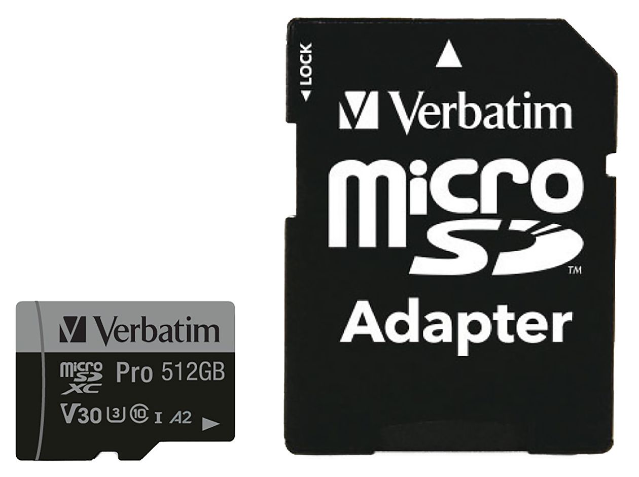 Pro MicroSDXC Speicherkarte 512 GB Class 3 (U3) Klasse 10 