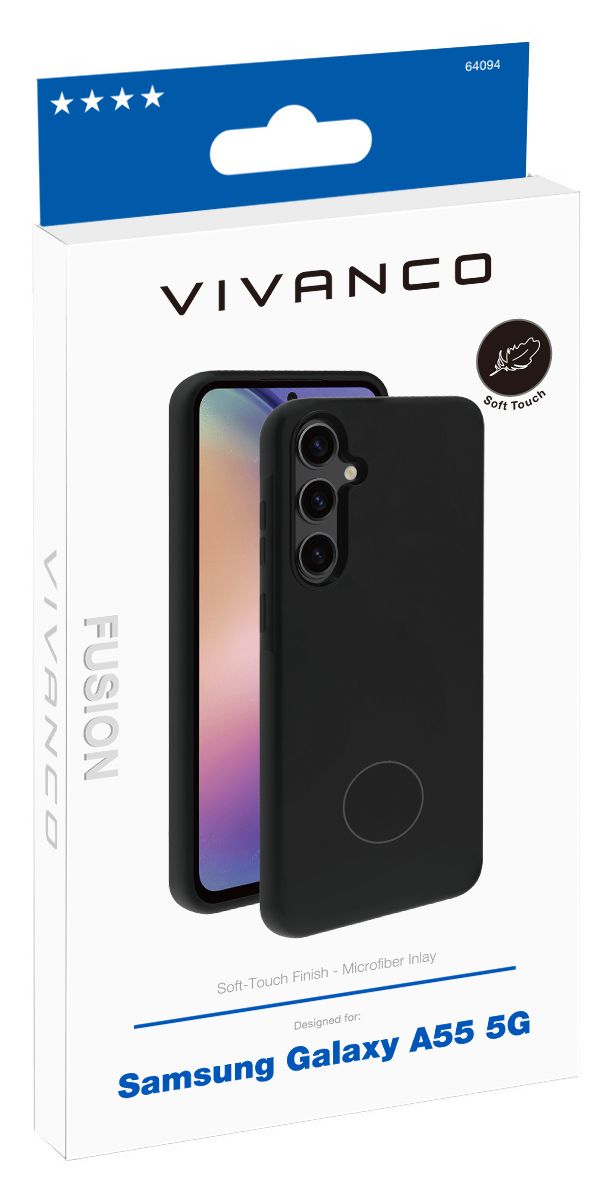 Fusion Cover für Samsung Galaxy A55 5G  (Schwarz) 