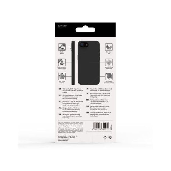 Mag Hype Cover für Apple iPhone 16e  (Schwarz) 