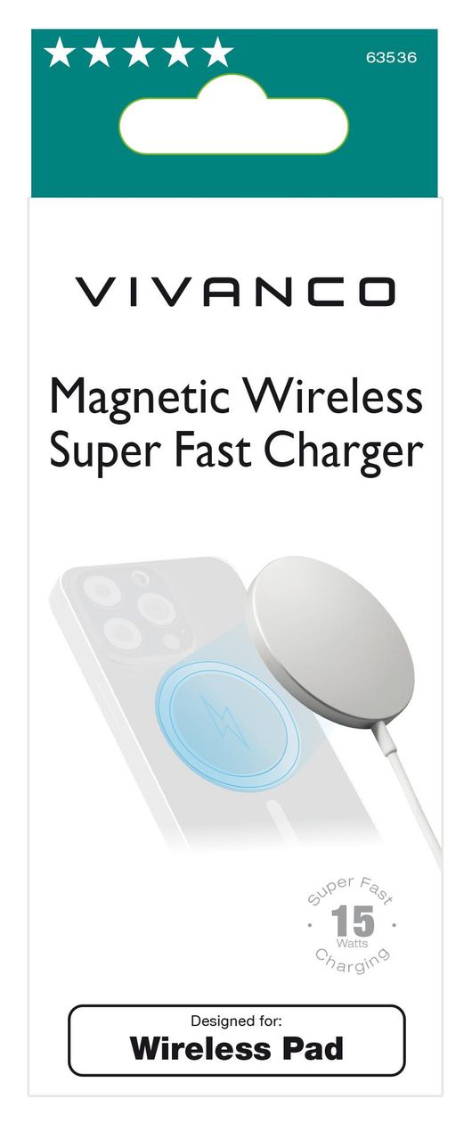 Magnetic Wireless Super Fast Charger, 15W 