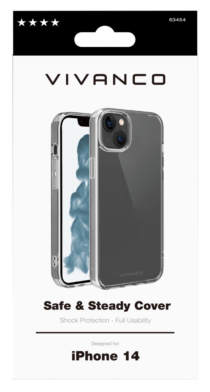 Safe and Steady Cover für Apple iPhone 14  (Transparent) 