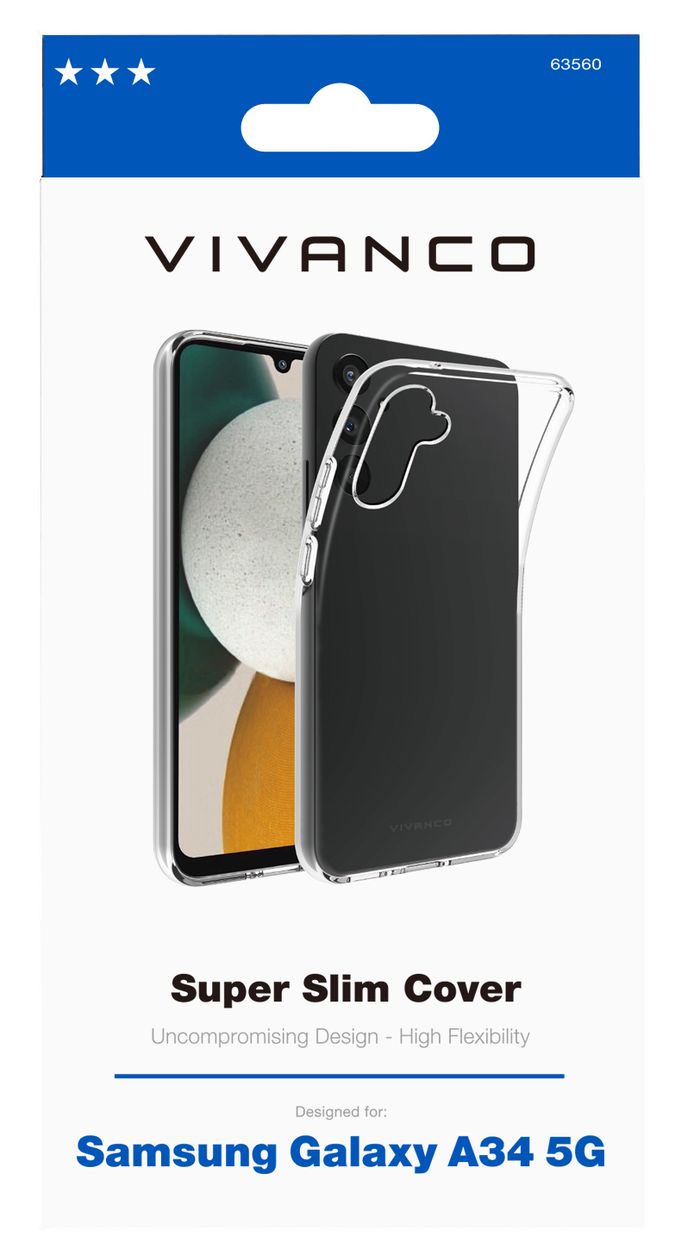 Super Slim Cover für Samsung Galaxy A34 5G  (Transparent) 