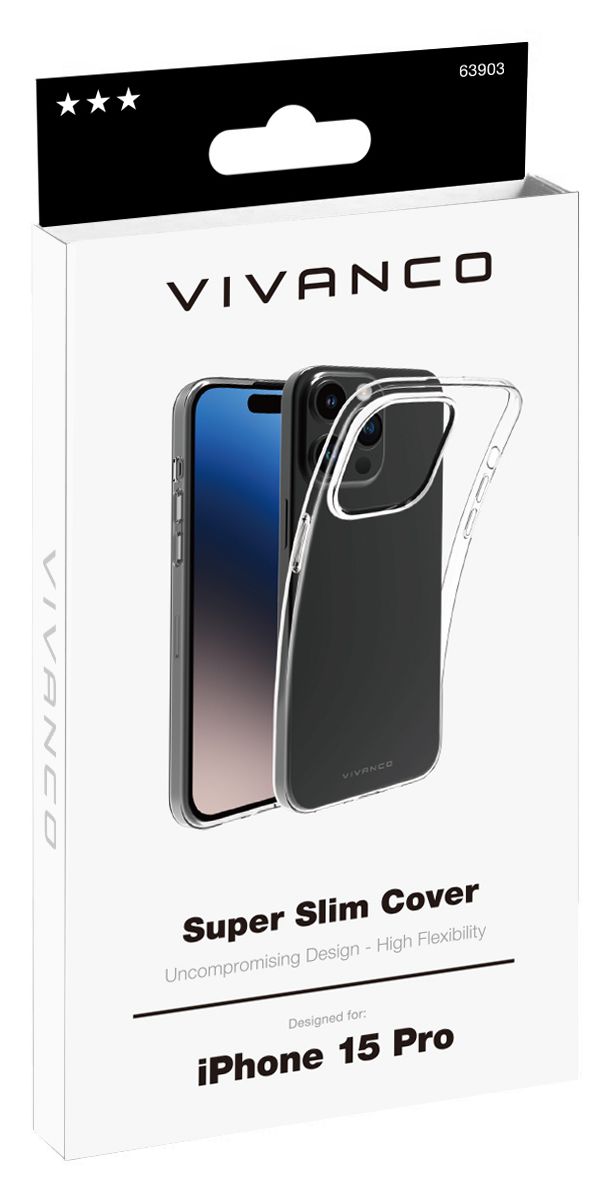 Super Slim Cover für Apple iPhone 15 Plus  (Transparent) 