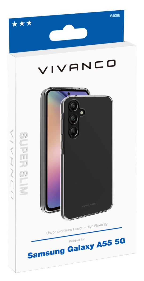 Super Slim Cover für Samsung Galaxy A55 5G  (Transparent) 