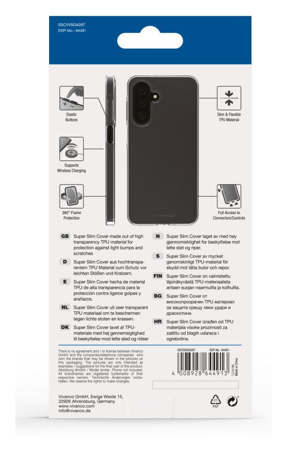 Super Slim Cover für Samsung Galaxy A26 5G  (Transparent) 