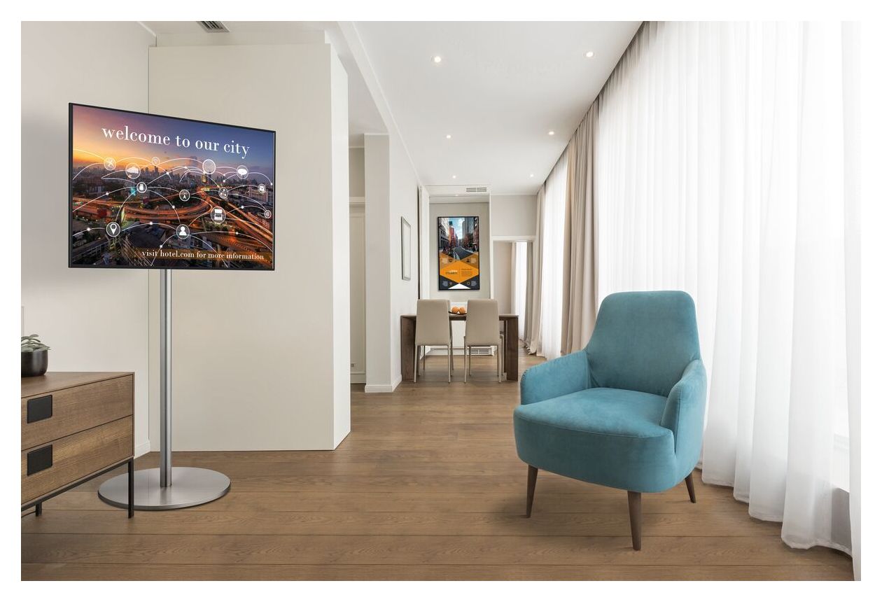 PFF1560 Display-Bodenstandfuß Flur Halterung bis 139,7 cm (55") 40 kg 