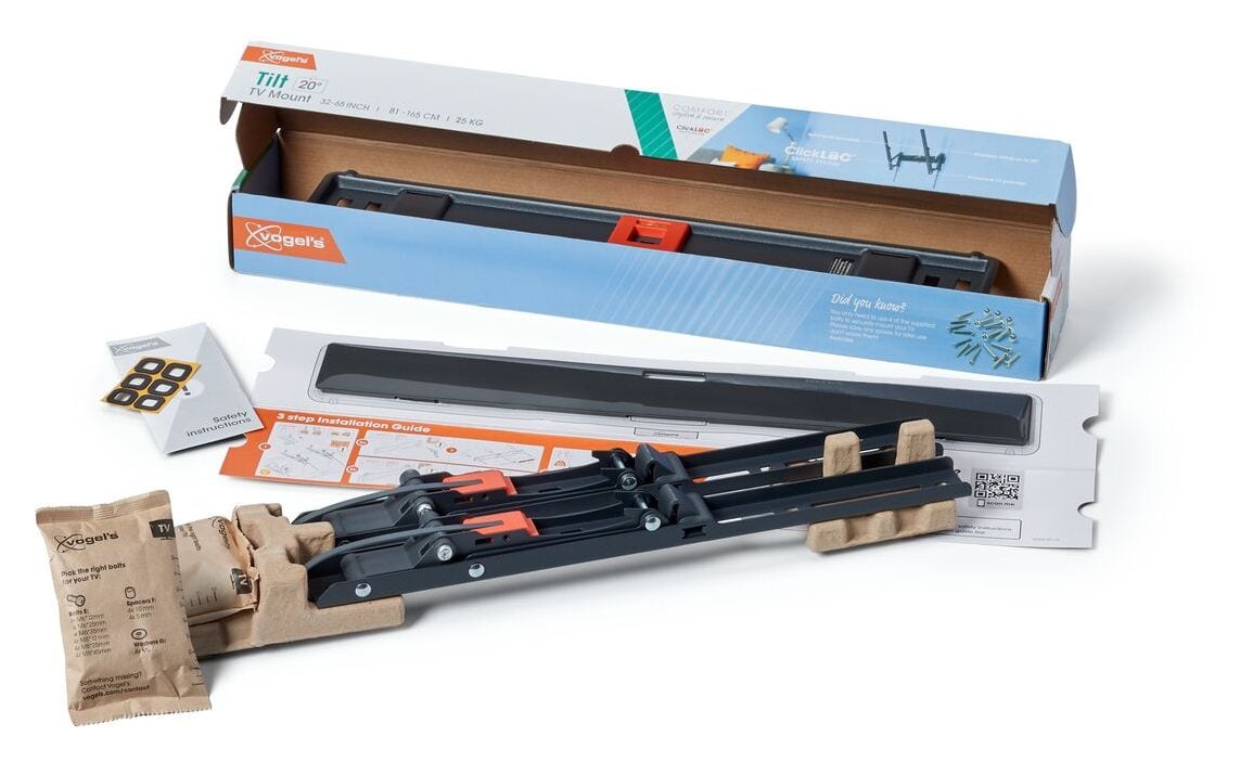 TVM 3415 neigbare Wand Halterung bis 165,1 cm (65") 25 kg 0 - 20° neigbar 