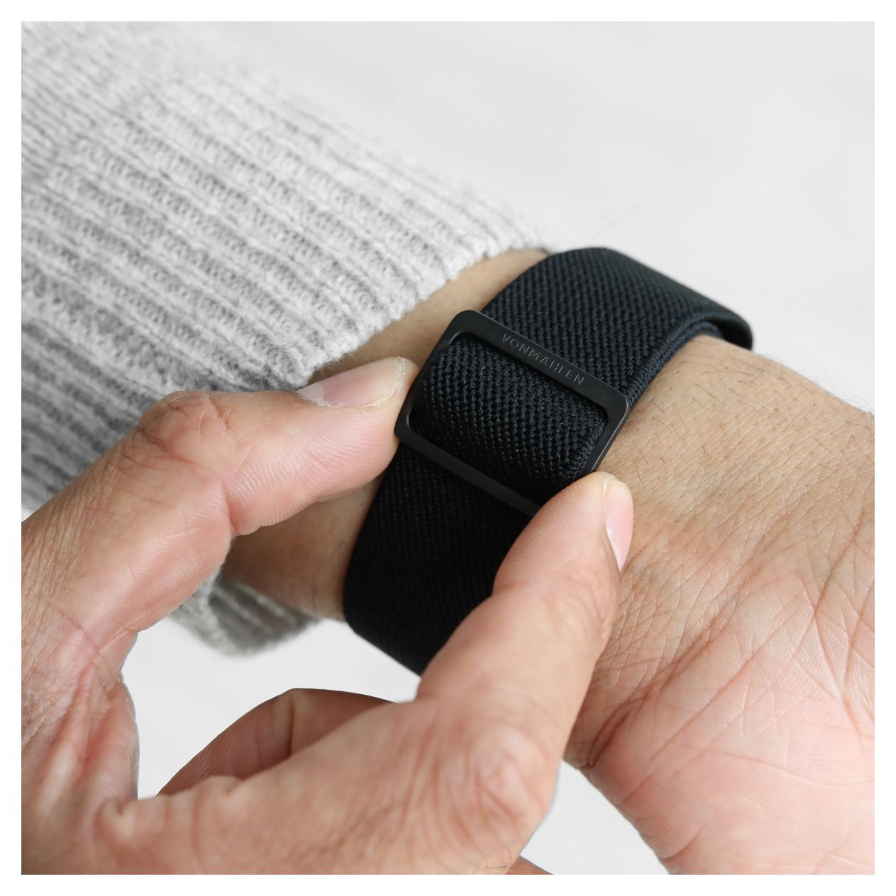 Classic Nylon Loop Armband Apple Watch Ultra  (Schwarz) 