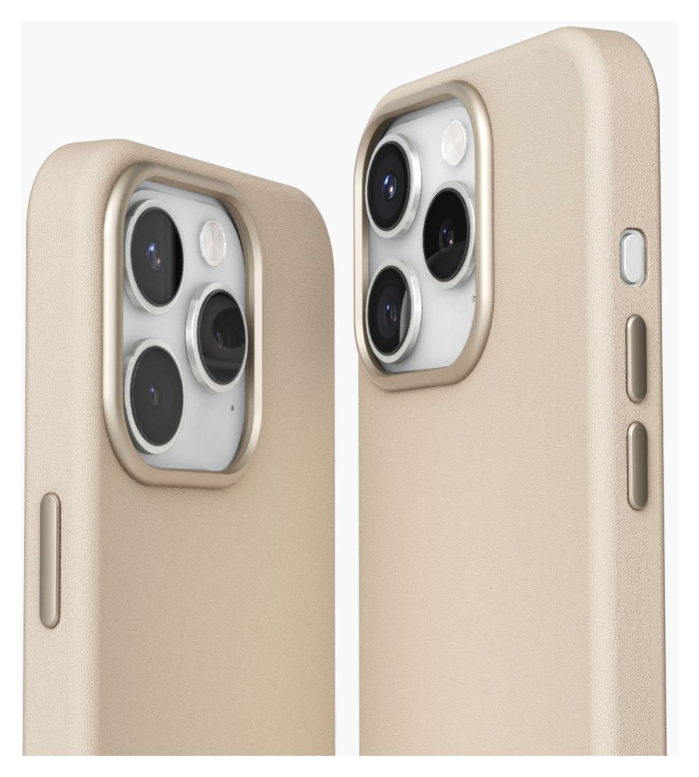 Like Leather Case Cover für Apple iPhone 16 Pro  (Cremefarben) 