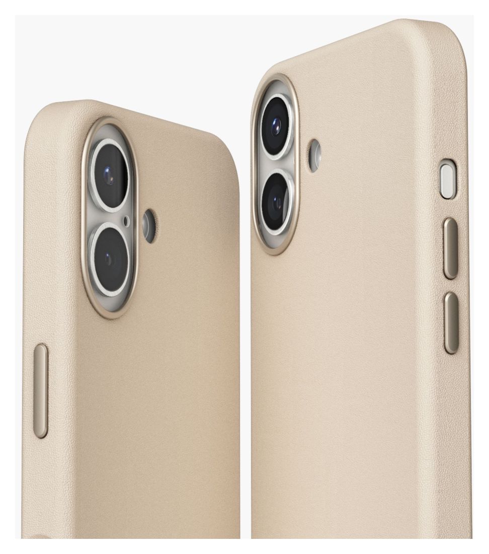 Like Leather Case Cover für Apple iPhone 16  (Cremefarben) 