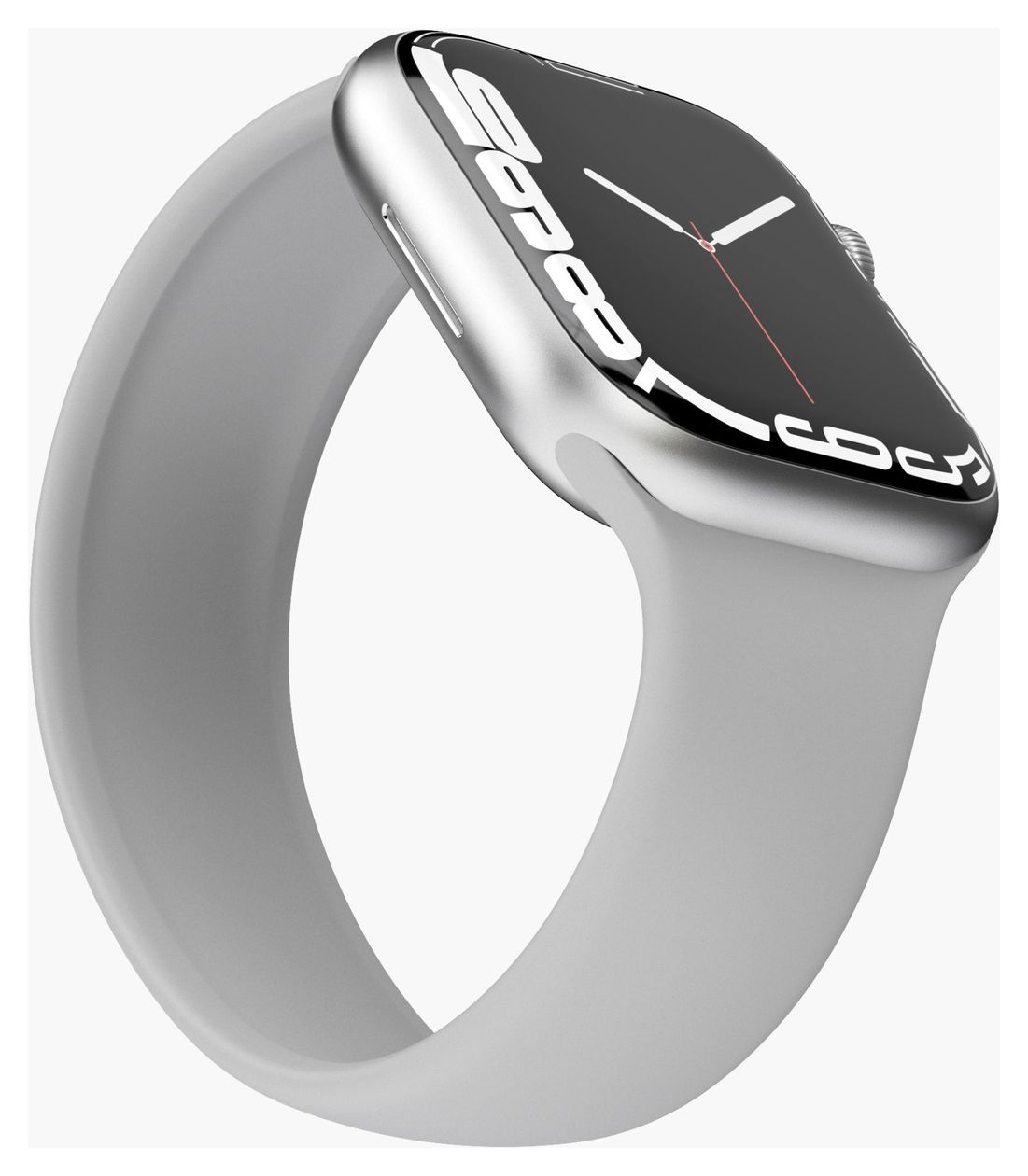 Solo Loop Armband S Apple Watch 42 mm / 44 mm / 45 mm / 49 mm  (Hellgrau) 