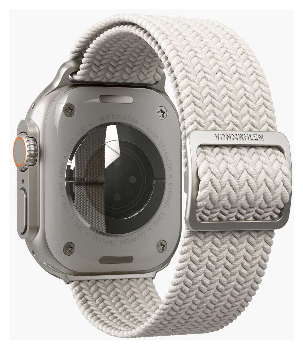 Woven Loop Armband Apple Watch 44 | 45 | 46 | 49 mm  (Cremefarben) 