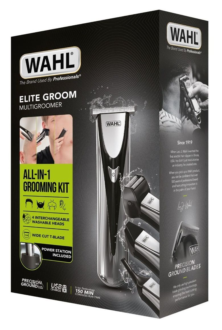 3028050 Elite Groom Haarschneider Batterie/Akku 10 Aufsteckkämme 