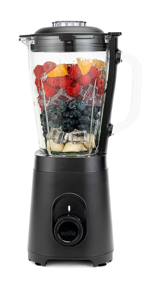 DBL-1200B 1,5 l Standmixer 5 Geschwindigkeiten 1200 W (Schwarz, Transparent) 