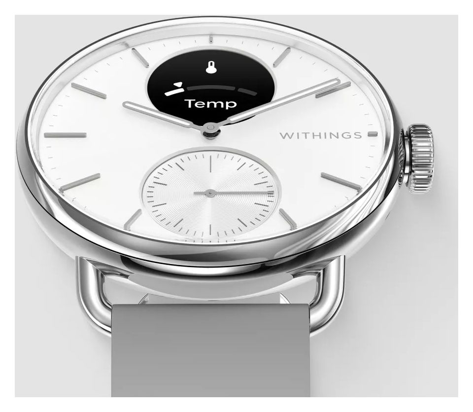 ScanWatch 2 Hybrid 38 mm Smartwatch Rund 282 ppi  (Edelstahl) 
