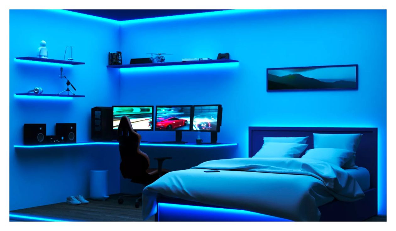 LED-Lichtleiste 10 m LED Intelligenter Leuchtstreifen 10000 mm Multi 