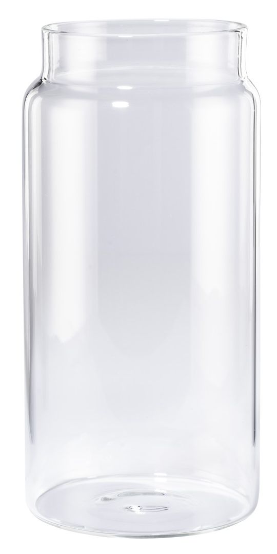 111254 Cold Brew Kaffeebereiter 5 Tassen Filterkaffeemaschine (Schwarz, Transparent) 