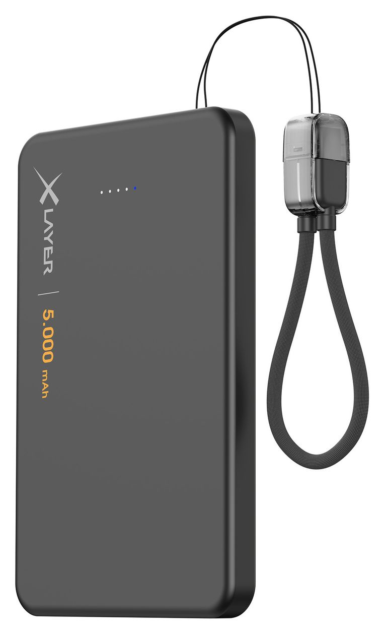 MagFix Pro 5000 mAh Powerbank USB Typ-C Kabelloses Laden  (Schwarz) 