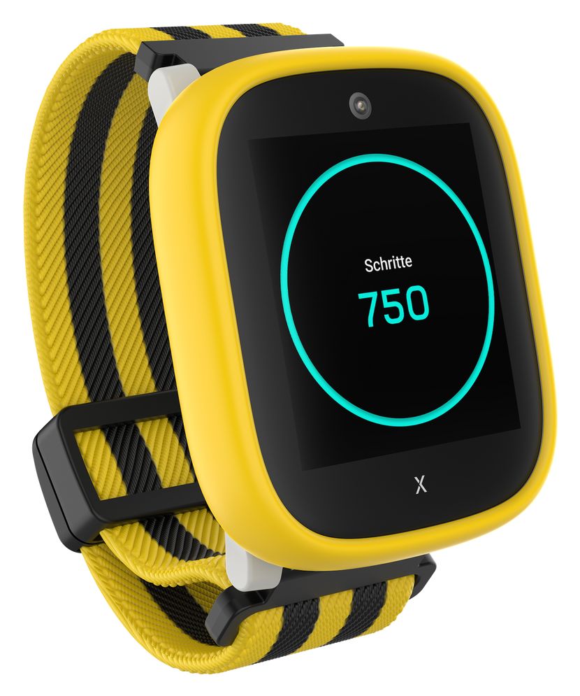 X6Play BVB-Edition Digital Smartwatch Rechteckig IP68 72 h 4G  (Gelb, Schwarz) 