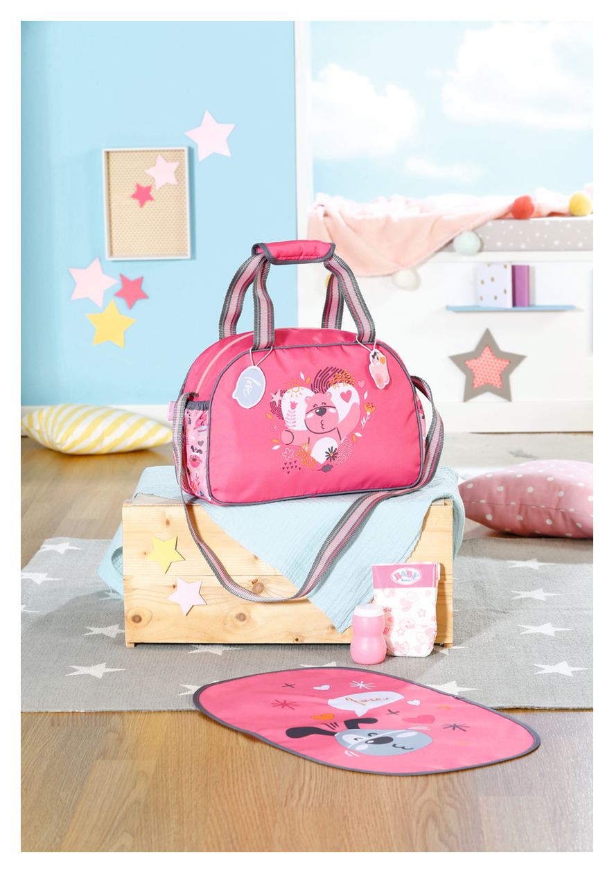 BABY born Wickeltasche mit Wickelunterlage 