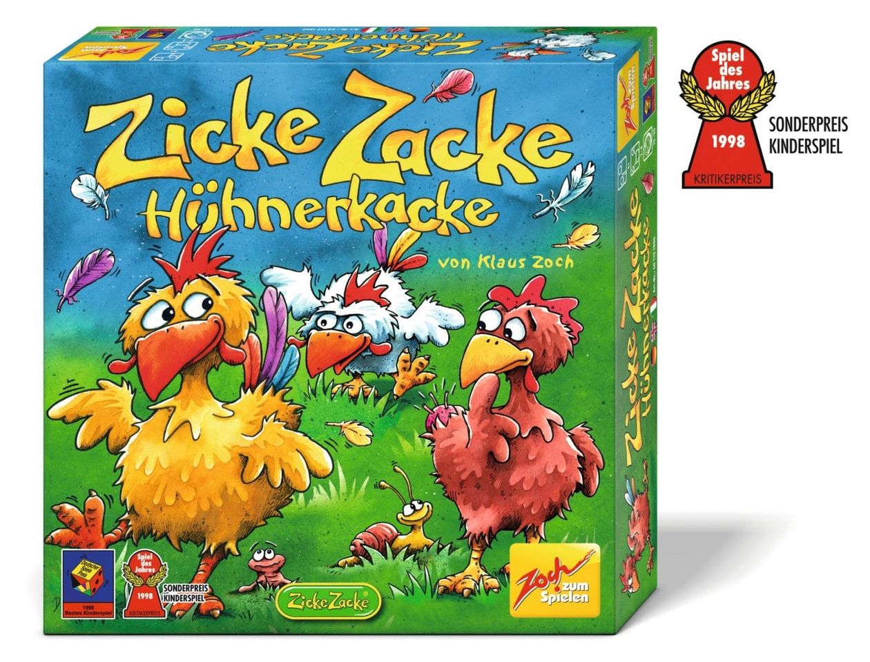 19981 Zicke Zacke Hühnerkacke Brettspiel bis zu 4 Spielern ab 4 Jahr(e) 