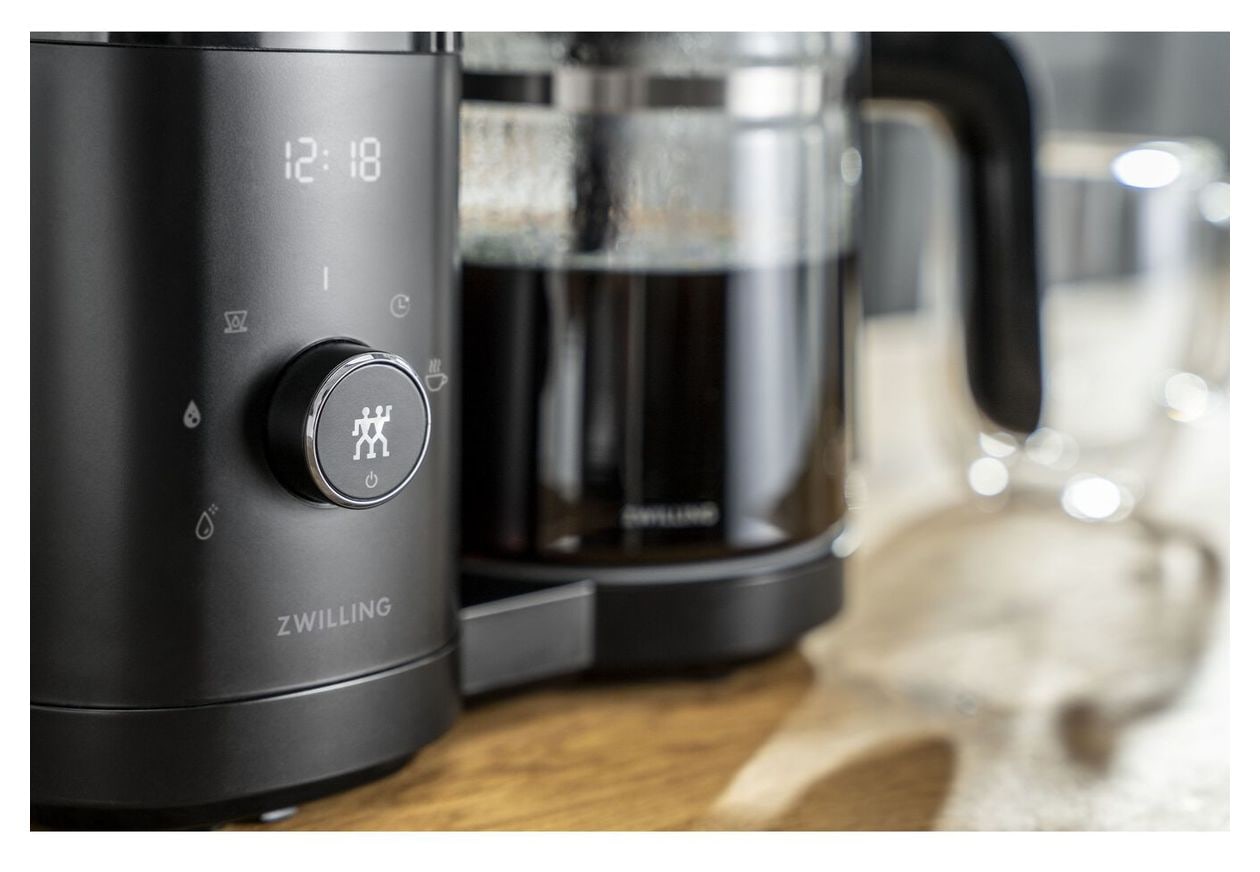 Enfinigy 12 Tassen Filterkaffeemaschine 1,5 l  (Schwarz) 