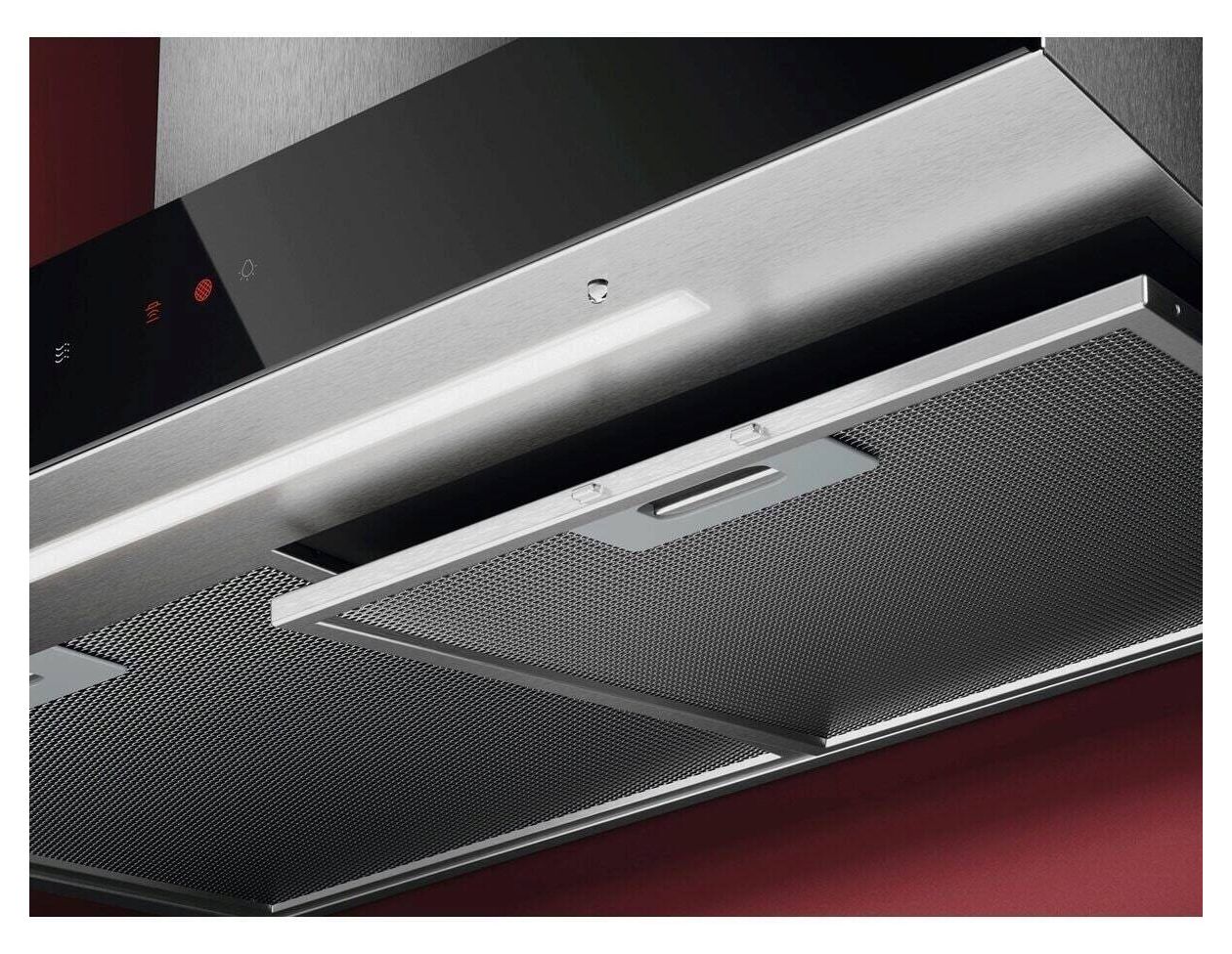 AEG GB67D61HL Abluft/Umluft Dunstabzugshaube/Esse Wand 60 cm (Schwarz, Edelstahl) 