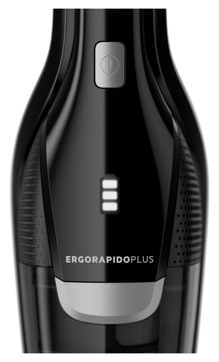 CX7-3-45EB Ergorapido Plus Handstaubsauger Beutellos bis 48 min Laufzeit 14,4 V HEPA  (Schwarz) 