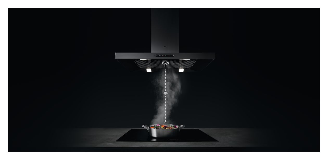 DVE5661HB Dunstabzugshaube/Esse 60 cm (Schwarz) 
