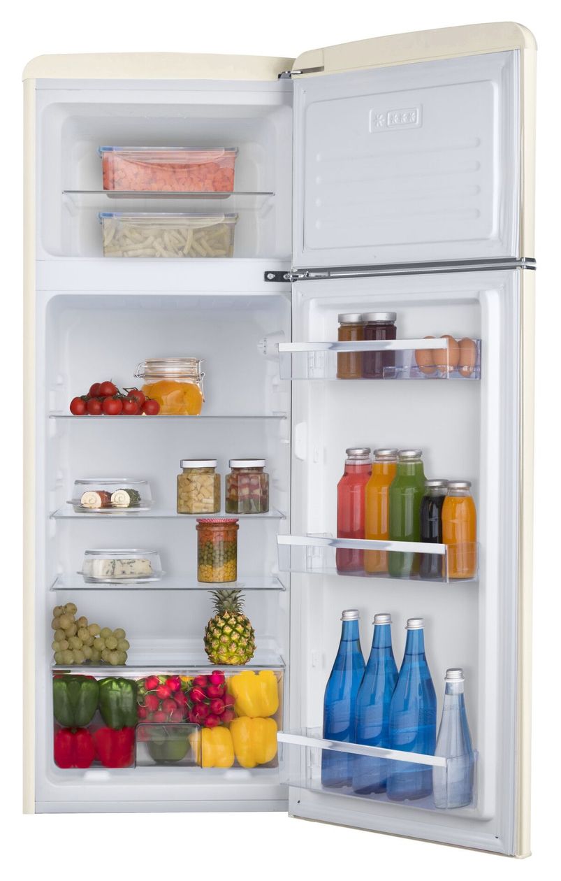 DTR374190B 162 l / 44 l Kühl-Gefrierkombi freistehend 144 kWh Jahr  (Beige) 