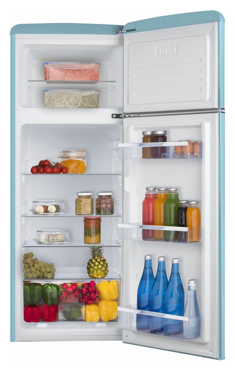 DTR374190T 162 l / 44 l Kühl-Gefrierkombi freistehend 144 kWh Jahr  (Türkis) 