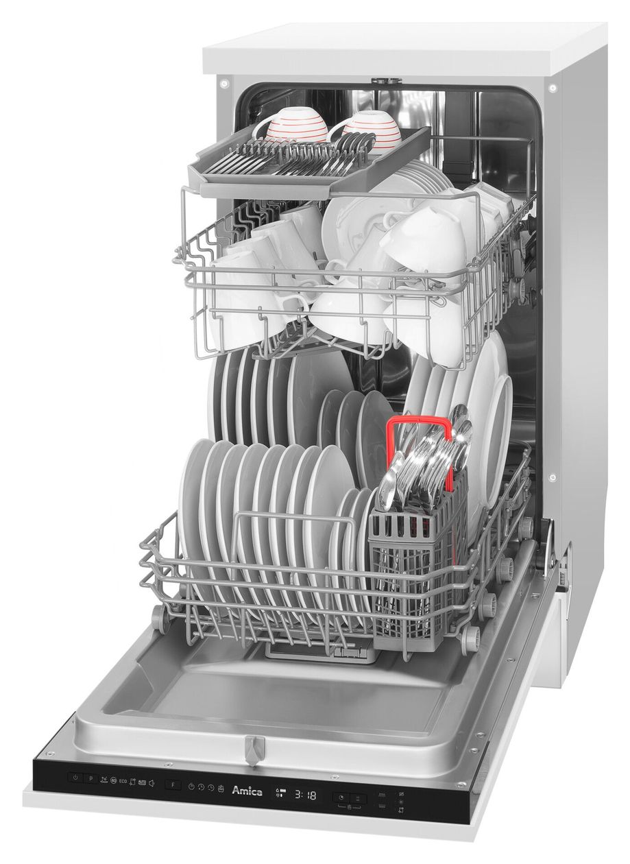 EGSPV586901 45 cm Geschirrspüler vollintegriert (ohne Front) Sehr leise 10 Maßgedecke aquaStop Funktion 