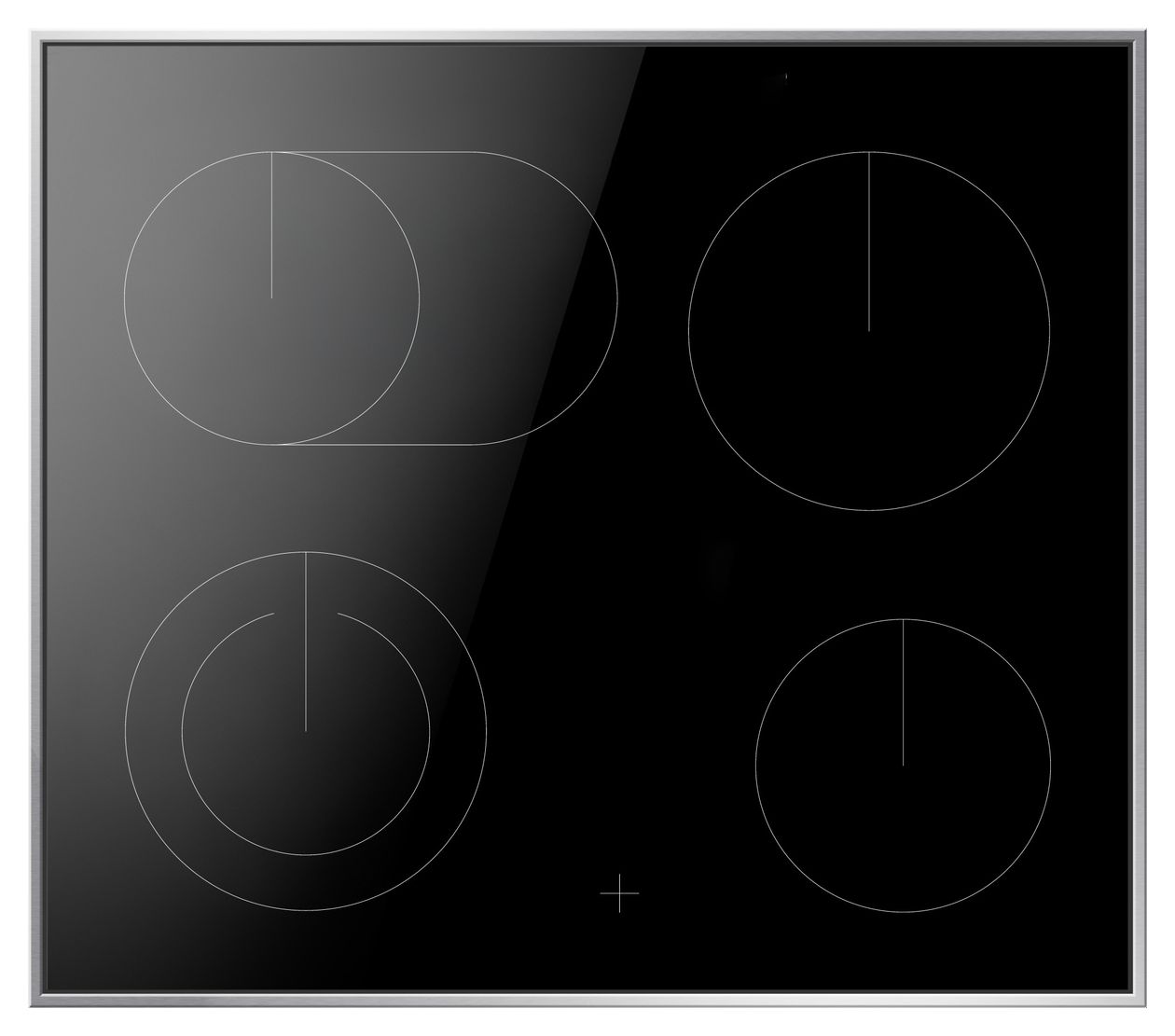 EHCX933200S Herdset maxi mit 52,5 cm Glaskeramik Kochfeld 