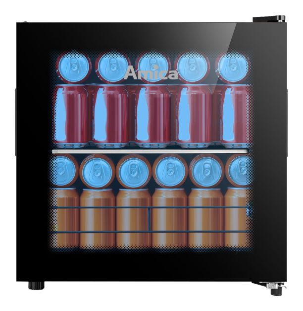 FK340100S 43 l Tischkühlschrank EEK: F 95 kWh Jahr  (Schwarz) 