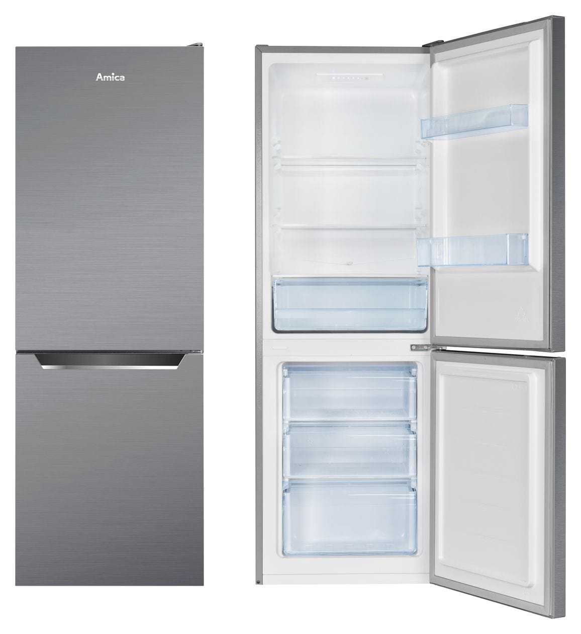 KGCL386160E 153 l / 74 l Kühl-Gefrierkombi freistehend 210 kWh Jahr  (Edelstahl) 