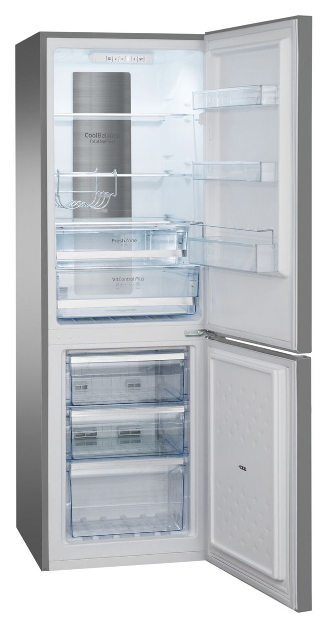 KGCN387140E 43 l / 10 l Kühl-Gefrierkombi freistehend NoFrost 175 kWh Jahr  (Edelstahl) 