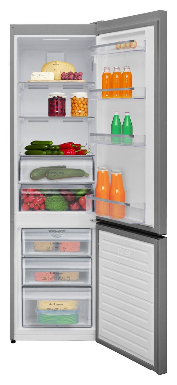KGCN388130E 194 l / 74 l Kühl-Gefrierkombi freistehend NoFrost 222 kWh Jahr  (Edelstahl) 