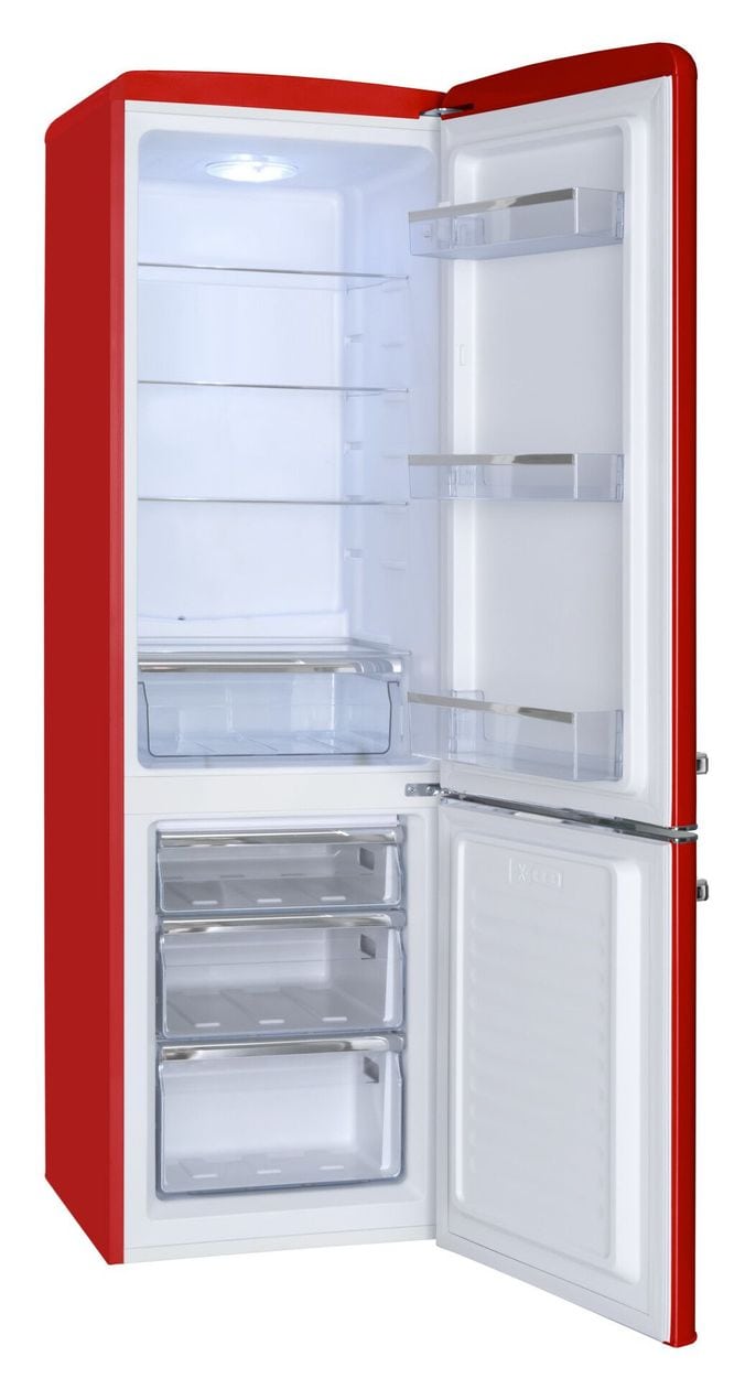 KGCR387101R 181 l / 63 l Kühl-Gefrierkombi freistehend 162 kWh Jahr  (Rot) 