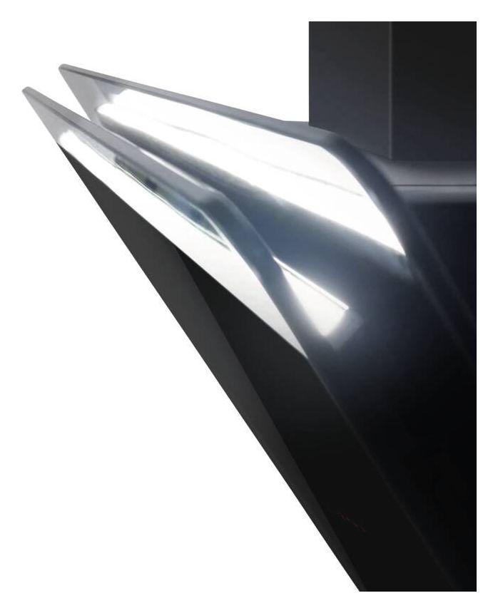 KHF695801S Abluft/Umluft Dunstabzugshaube/Esse Wand 80 cm (Schwarz) 