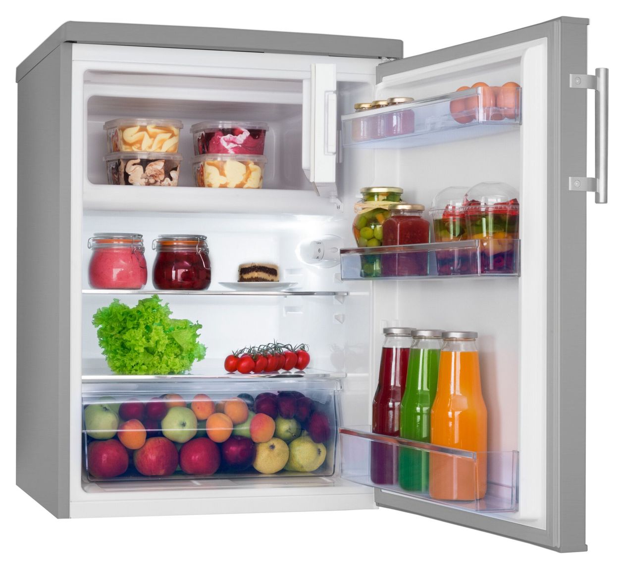KS361115E 136 l / 117 l Tischkühlschrank EEK: D 118 kWh Jahr  (Edelstahl) 