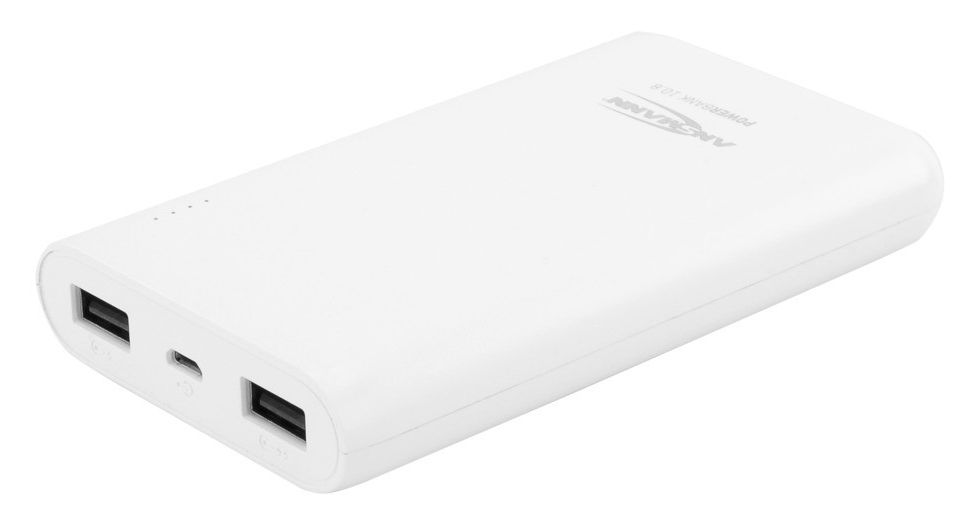 1700-0067-1 PB10.8 10800 mAh Powerbank Micro-USB  (Weiß) 