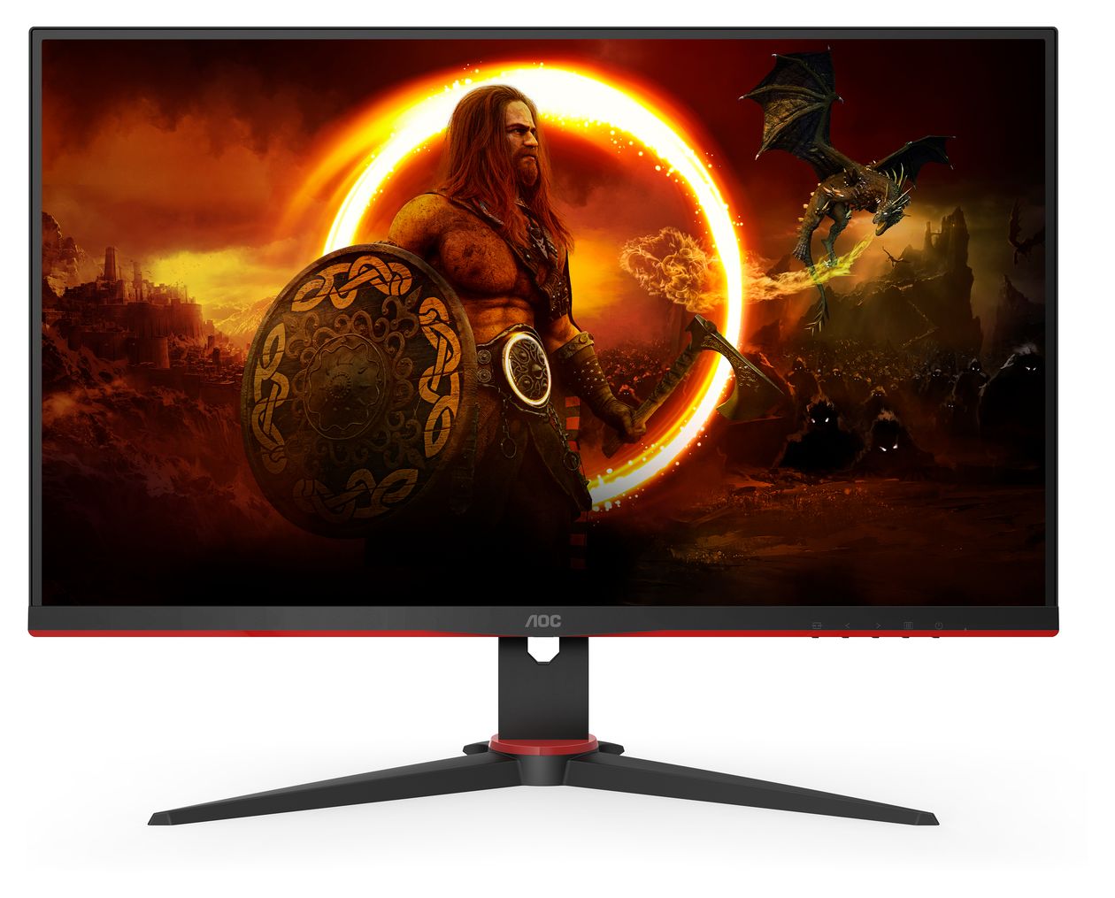 27G2SAE/BK Full HD Monitor 68,6 cm (27 Zoll) 16:9 4 ms 350 cd/m²  (Schwarz, Rot) 