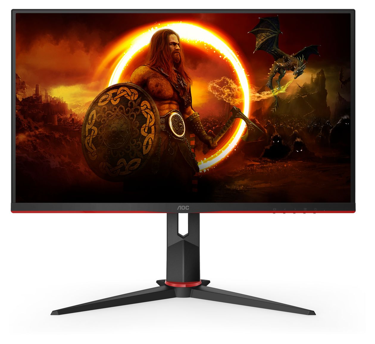 27G2SU/BK Full HD Monitor 68,6 cm (27 Zoll) 16:9 4 ms 350 cd/m²  (Schwarz, Rot) 