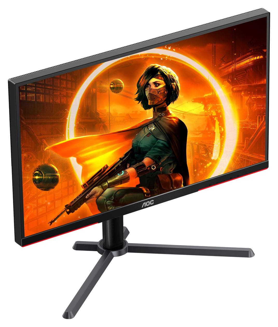 Q27G3XMN 2K Ultra HD Monitor 68,6 cm (27 Zoll) 16:9 1 ms  (Schwarz/Rot) 