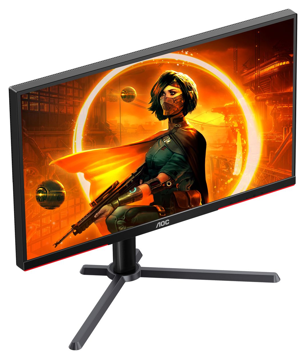 Q27G3XMN/BK 2K Ultra HD Monitor 68,6 cm (27 Zoll) 16:9 1 ms  (Schwarz, Rot) 